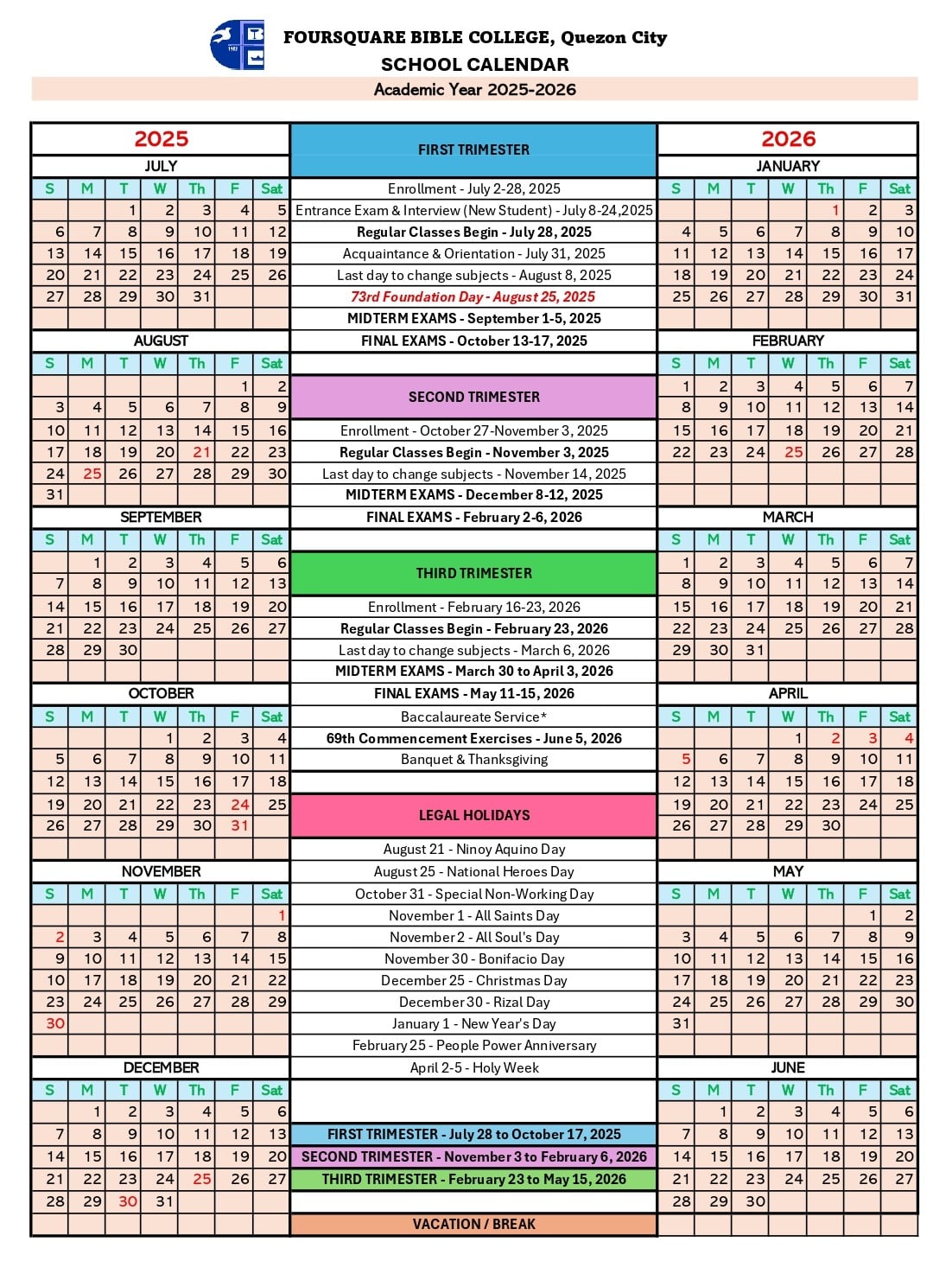 School Calendar